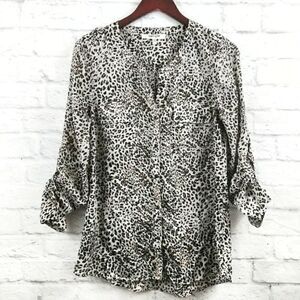 Daniel Rainn Medium Leopard Print Blouse Medium